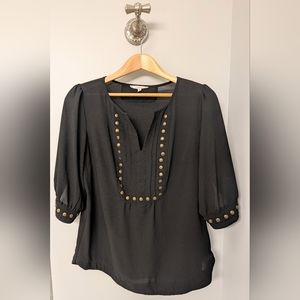 41 Hawthorn Stud Detailed 3/4 Sleeve top Size M
